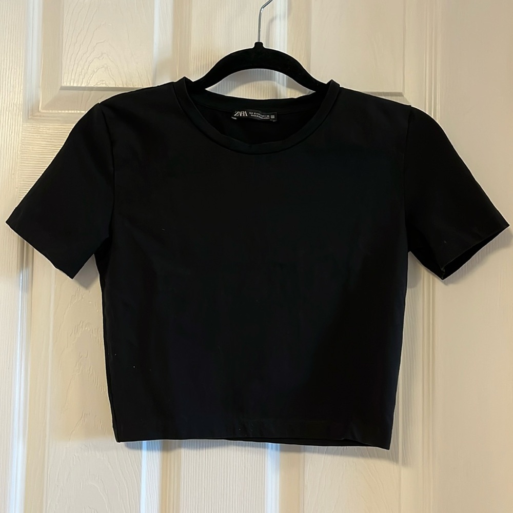Zara Black Crop Top - Picture 4 of 12